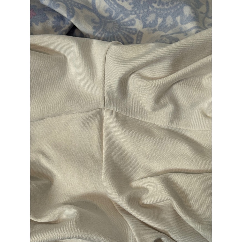 Tranquility by Curation+Clothing Blue White Damask Print A Line Skirt Medium - Picture 5 of 8